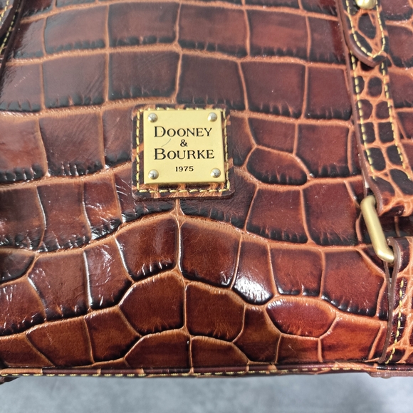 Dooney & Bourke Croco Fino Satchel - Picture 7 of 10